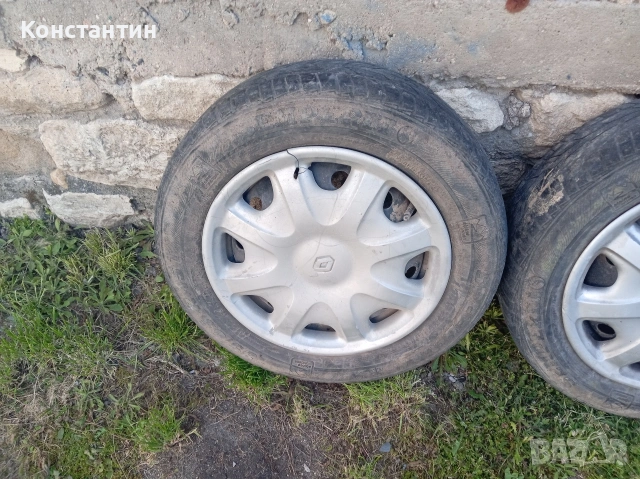 оригинални железарки за рено 4×100 R15, снимка 2 - Гуми и джанти - 54282074