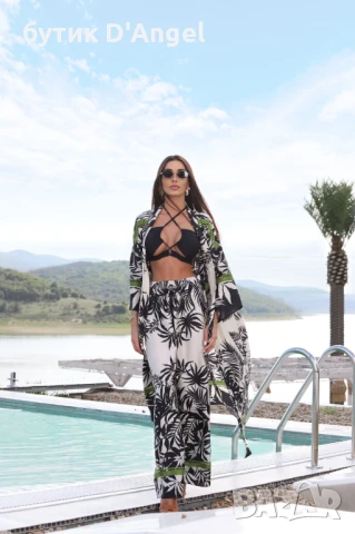 AVIN Сет: Панталон и топ с пандели Olive, снимка 3 - Комплекти - 50495529