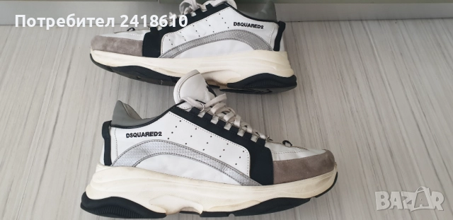 DSQUARED2 Bumpy 551 Leather Sneakers Mens Size 45/29см  ОРИГИНАЛ! Мъжки Кецове от естествена кожа!, снимка 8 - Кецове - 51798155