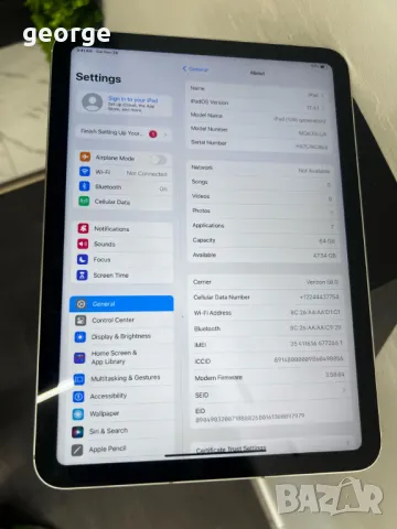 Таблет Apple - iPad 10 2022, Wi-Fi, 10.9'', 64GB, снимка 7 - Таблети - 48116721