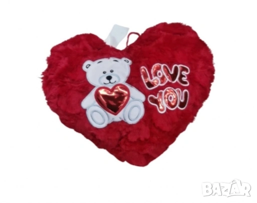 плюшено сърце с размер 35 см