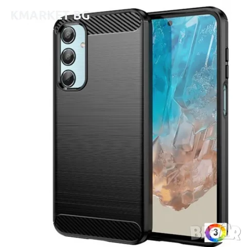 Samsung Galaxy M35 5G Удароустойчив Carbon Fiber Калъф и Протектор, снимка 1 - Калъфи, кейсове - 46902649