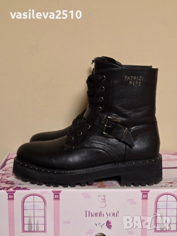 Patrizia Pepe оригинални дамски боти от естествена кожа , снимка 4 - Дамски боти - 53892601