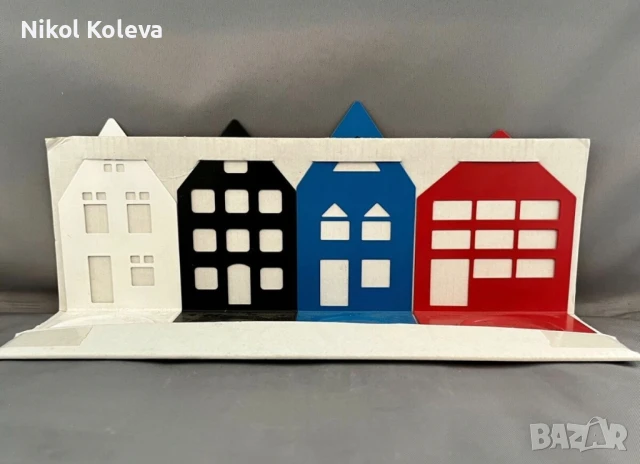 Свещници IKEA VINTERFEST държачи за чаени свещи (tealight holders) във формата на къщички, снимка 2 - Декорация за дома - 51406257