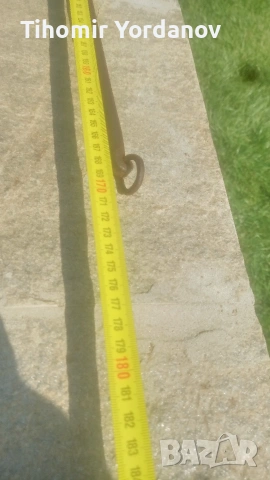 Ръжен за пещ, ковано желязо., снимка 12 - Антикварни и старинни предмети - 53898854