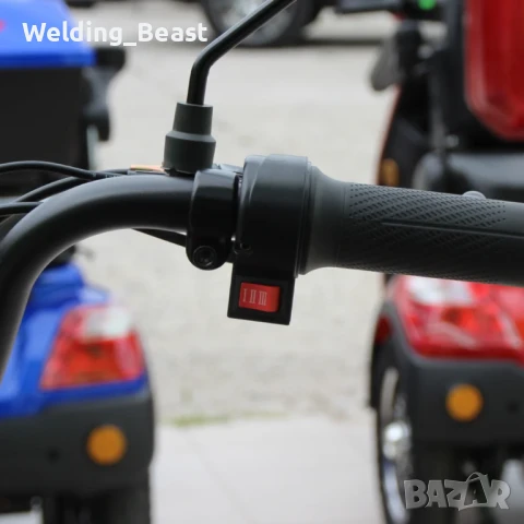 Електрическо колело-мотопед SG Super Crown 750W / 48V / 15Ah - Red, снимка 4 - Мотоциклети и мототехника - 51284473