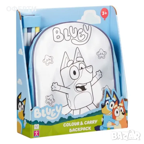 Раница Bluey Draw Me - Giochi Preziosi арт 246170, снимка 1 - Раници - 46911059