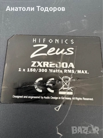 Активен Субуфер за кола Hifonics Zeus, снимка 5 - Ресийвъри, усилватели, смесителни пултове - 54132566