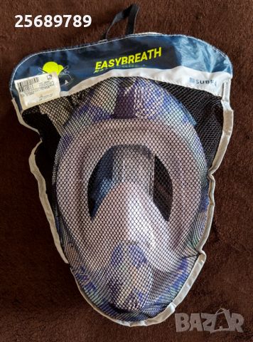 Маска за шнорхелинг SUBEA EASYBREATH 540 - размер S/M, снимка 4 - Водни спортове - 46562802