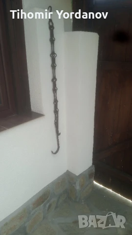 Верига за огнище от ковано желязо., снимка 14 - Антикварни и старинни предмети - 50966177