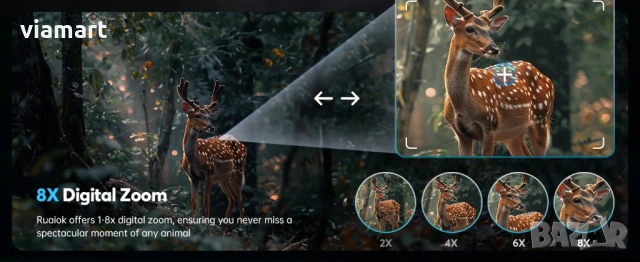 Бинокъл за нощно виждане Z095 за лов и охрана, 4К резолюция, снимка 2 - Екипировка - 53661736