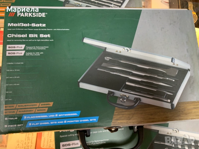 Комплект Перфоратор Parkside Със Свредла, длета и бургии, снимка 7 - Перфоратори - 53885521