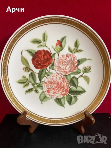 Английски  чинии от костен порцелан за декорация -1980 гд, снимка 5 - Антикварни и старинни предмети - 54120631