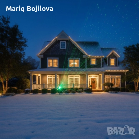 Лазерен прожектор за двор и фасада с 9 режима на светлина, снимка 5 - Други - 52046515