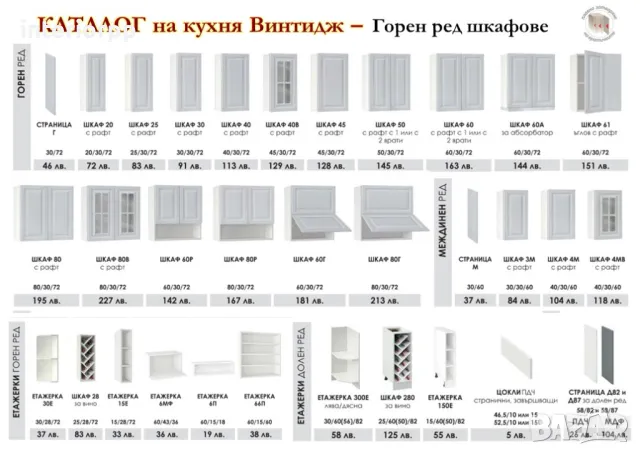 Кухни Винтидж МДФ 280см от модулни шкафове. Безплатен проект за Вас, снимка 3 - Кухни - 49110862