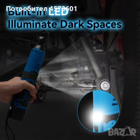 Акумулаторна тресчотка 100Nm, 18V, безчетков мотор!, снимка 7 - Други инструменти - 52405266