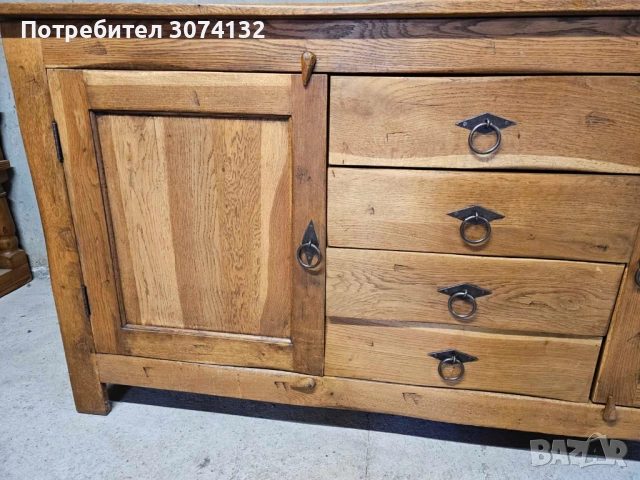 Контрабюфет в стил Рустик (уникална изработка) , снимка 2 - Секции и витрини - 52807148