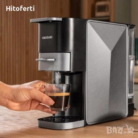 Нарушена опаковка     Еспресо машина със стилен и много компактен дизайн за любителите на хубавото к, снимка 2 - Кафемашини - 53817741