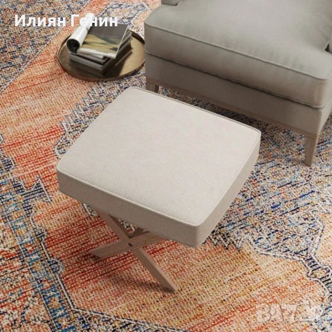 Модерна табуретка HOMCOM, снимка 4 - Дивани и мека мебел - 53641016