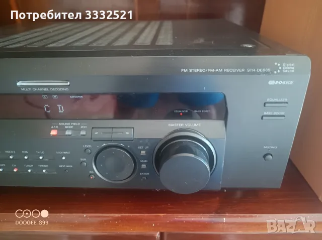 Sony STR-DE635, снимка 3 - Ресийвъри, усилватели, смесителни пултове - 47008405