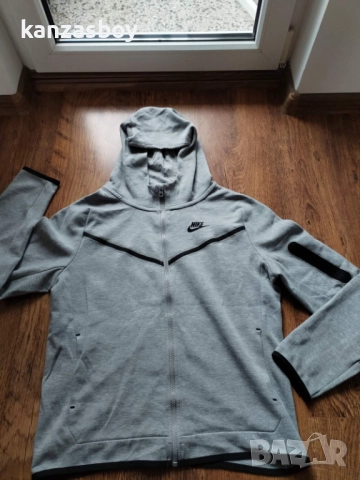 Nike Y NSW TECH FLC FZ HOODIE - страхотно юношеско горнище 158-170см. КАТО НОВО, снимка 6 - Детски анцузи и суичери - 52471014