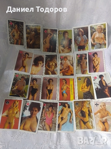 Стари Еротични карти за игра. Ретро карти , снимка 3 - Карти за игра - 51747106