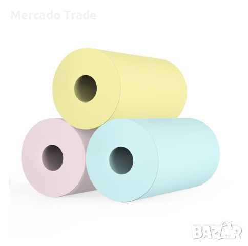 Термохартия за мини принтер Mercado Trade, 3бр., Цветна, снимка 2 - Принтери, копири, скенери - 45452988
