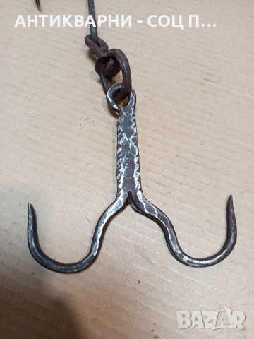Соц Стар Ръчно Кован Ченгел За Дране На Животни 0.480кг. НОМЕР 779., снимка 3 - Антикварни и старинни предмети - 53878940
