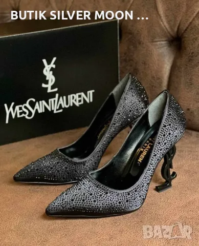 Дамски Обувки 🔥 36-40 YVES SAINT LAURENT , снимка 4 - Дамски обувки на ток - 47434464