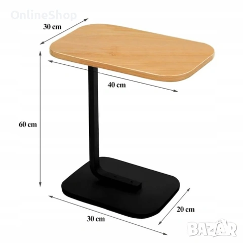 Модерна холна маса VarioShop®, С-образна с метална рамка и ПДЧ плот, снимка 13 - Маси - 53378170