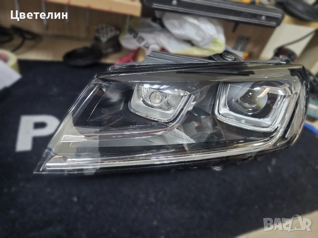 Ляв фар VW Tuareg 8P Facelift lqv far туарег 8п фейслифт , снимка 3 - Части - 52945273