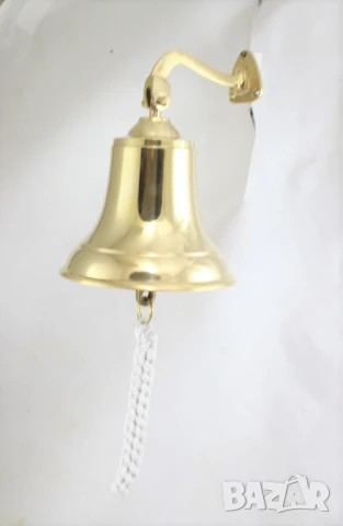 900 Корабна камбана от плътен месинг,полирана., снимка 3 - Колекции - 51188347