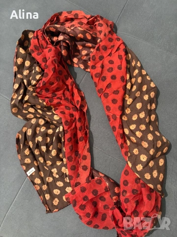 Шал от 100 % коприна., снимка 5 - Шалове - 54219497