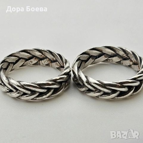 Сребърен пръстен: "Вечност", снимка 6 - Пръстени - 51937355