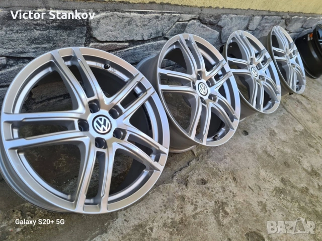 Продавам джанти Dezent Volkswagen 5x112 18 цола, снимка 2 - Гуми и джанти - 54145669