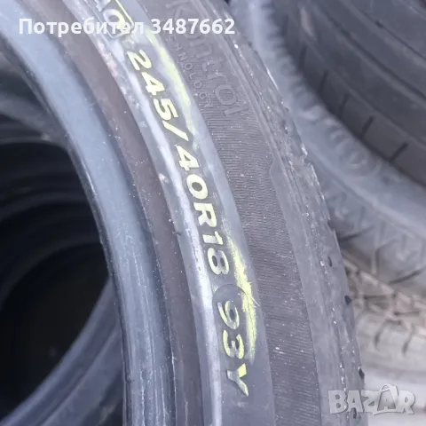 245 40 18 HANKOOK 2бр.летни дот 2021г , снимка 4 - Гуми и джанти - 49025585