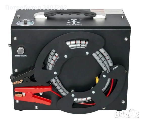 Преносим PCP въздушен компресор за високо налягане 300Bar. 12/220В., снимка 3 - Газово оръжие - 53600826