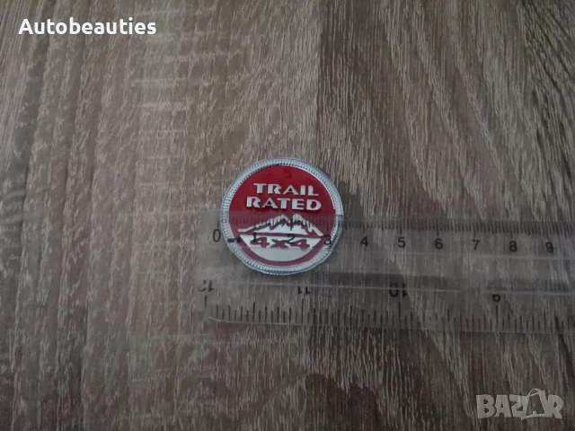 емблема червен кръг Trailrated за Jeep, снимка 4 - Аксесоари и консумативи - 50444207