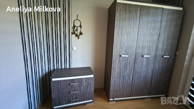 Трикрилен гардероб + скрин, като НОВИ