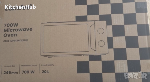 Компактна микровълнова фурна Comfee - 20 литра, 700W и 5 нива на мощност, снимка 8 - Микровълнови - 52382983