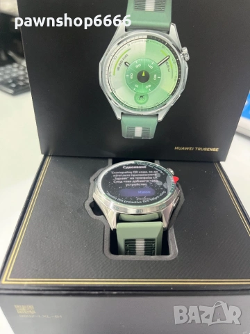 Смарт часовник HUAWEI WATCH GT 6 Green ATM-B19W Green Woven Strap 46 MM, GPS, ПУЛСОМЕР, SPO2, снимка 2 - Смарт часовници - 53198736