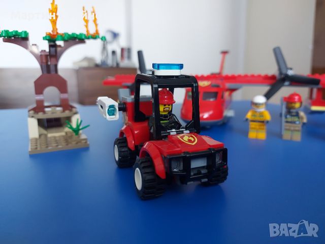 Пожарникарски самолет Lego City, в много добро състояние, снимка 4 - Конструктори - 46350612