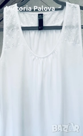  Лятна бяла рокля KAZO индийски премиум бранд, снимка 5 - Рокли - 51275305