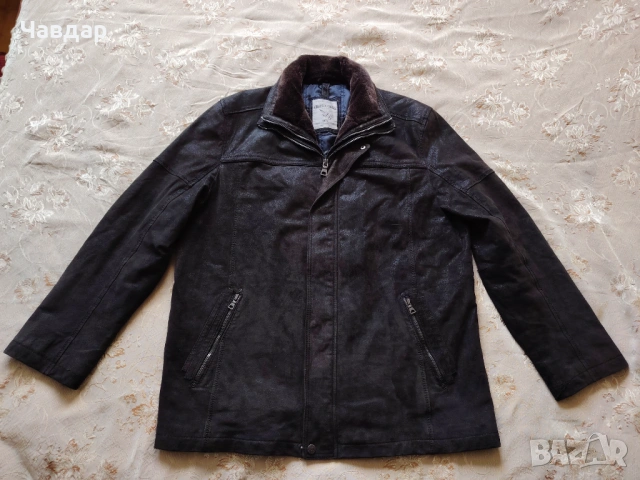 Мъжко яке Angelo Litrico/естествена кожа - размер XL/XXL, снимка 2 - Якета - 53737112