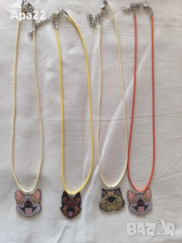 Гердани с котки , кучета  и морски елементи, снимка 4 - Колиета, медальони, синджири - 50985909