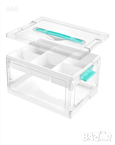 Кутия за съхранение с подвижна тава