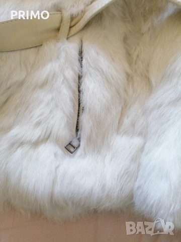 Дамски елек от естествен заешки косъм, снимка 8 - Елеци - 52108670