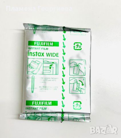 Филм Fujifilm Instax Wide 2x10 броя 8.6cm x 10.8см Фото Апарат, снимка 3 - Чанти, стативи, аксесоари - 45893789