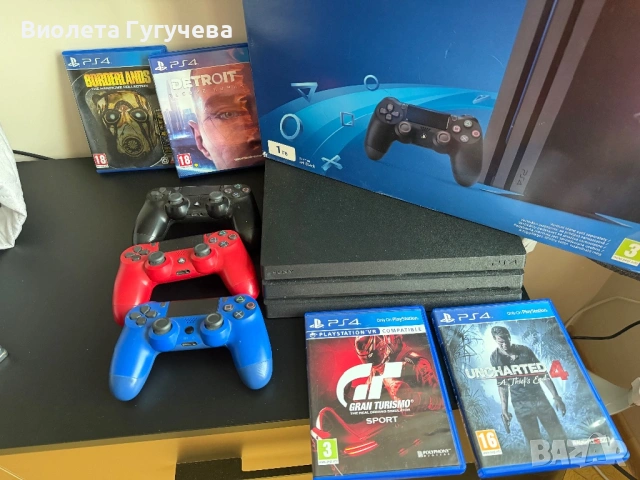 PlayStation 4 PRO 1 TB, снимка 4 - PlayStation конзоли - 54165429