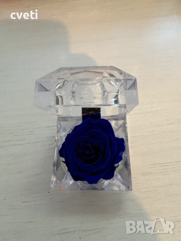 Вечна роза в кристална кутия , снимка 5 - Градински цветя и растения - 48969850